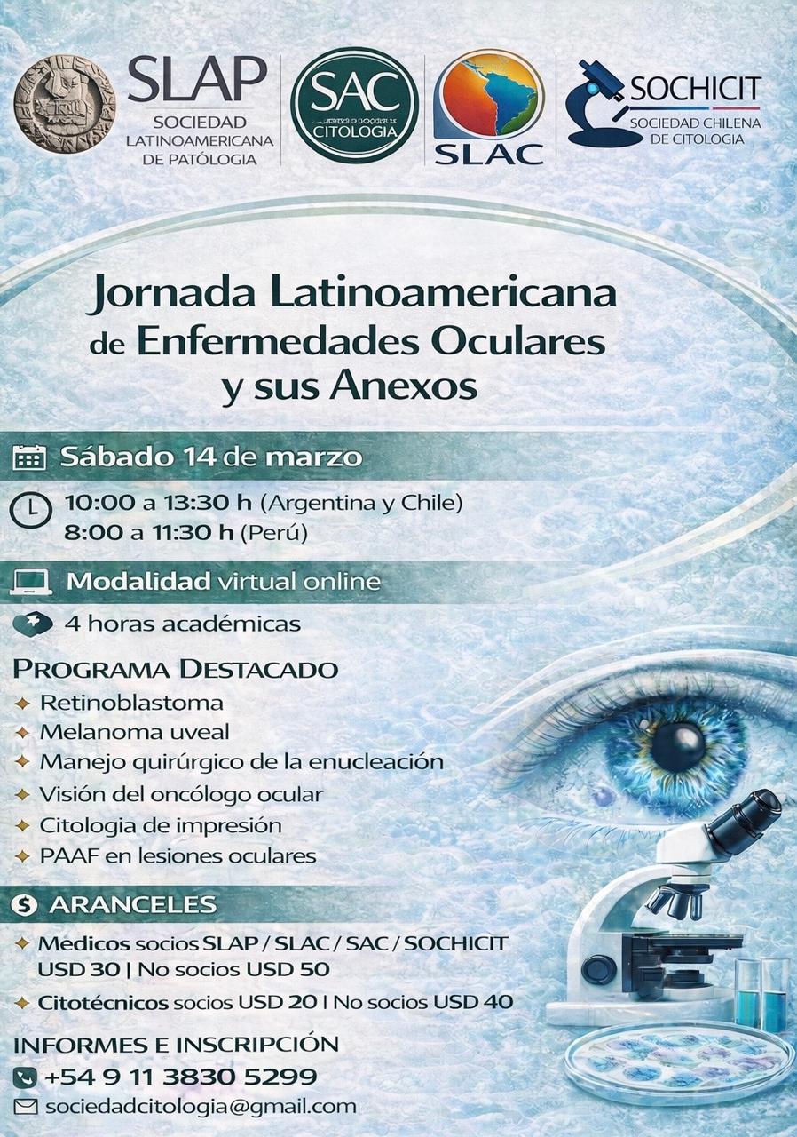 Los invitamos a participar en la Jornada Latinoamericana de Enfermedades Oculares y sus Anexos